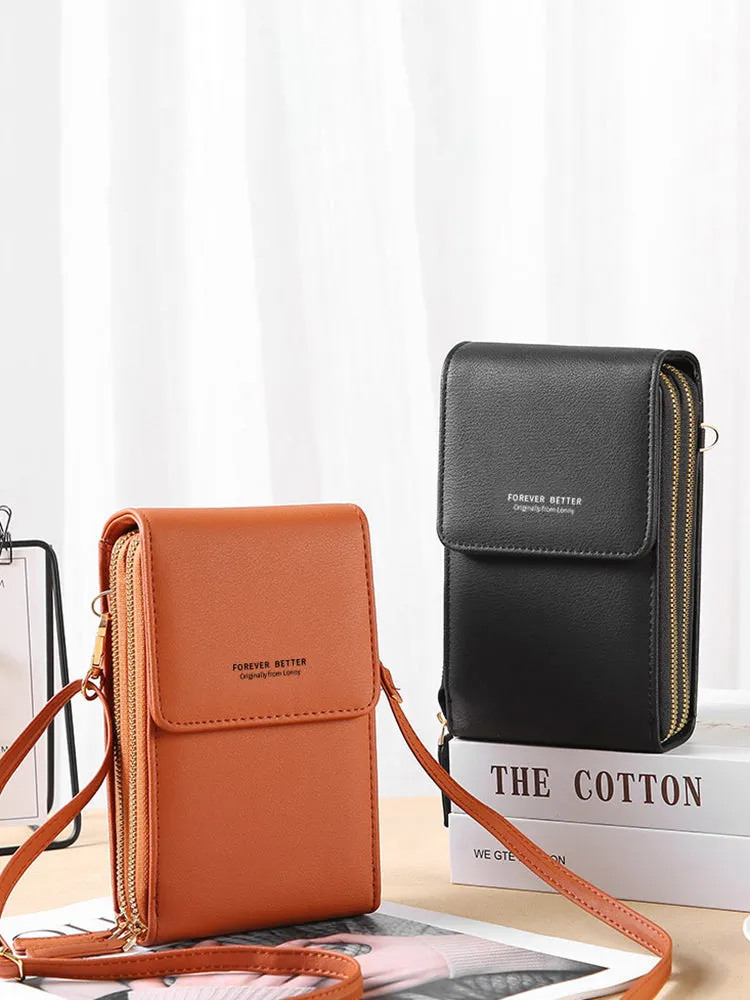 Women Crossbody Phone Wallet Bag Multi-Pocket Purse for Phones up to 6.5"