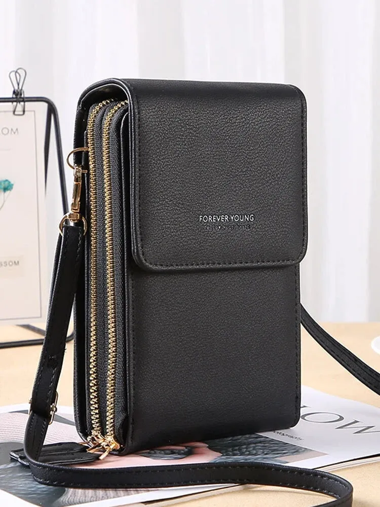 Women Crossbody Phone Wallet Bag Multi-Pocket Purse for Phones up to 6.5"