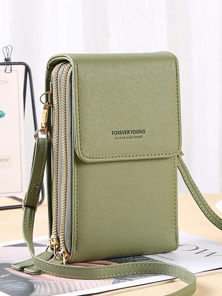 Women Crossbody Phone Wallet Bag Multi-Pocket Purse for Phones up to 6.5"