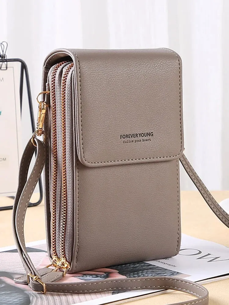 Women Crossbody Phone Wallet Bag Multi-Pocket Purse for Phones up to 6.5"