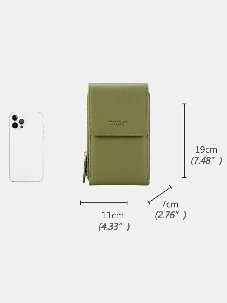 Women Crossbody Phone Wallet Bag Multi-Pocket Purse for Phones up to 6.5"