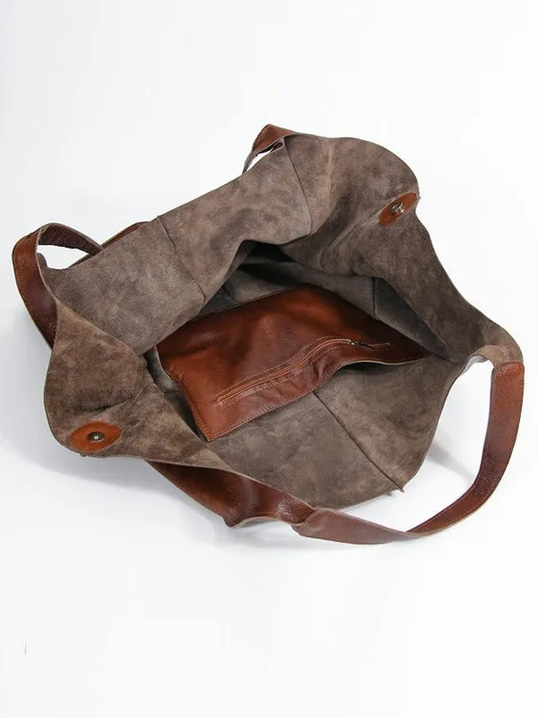 Women's Waterproof Large Capacity PU Leather Tote Shoulder Bags