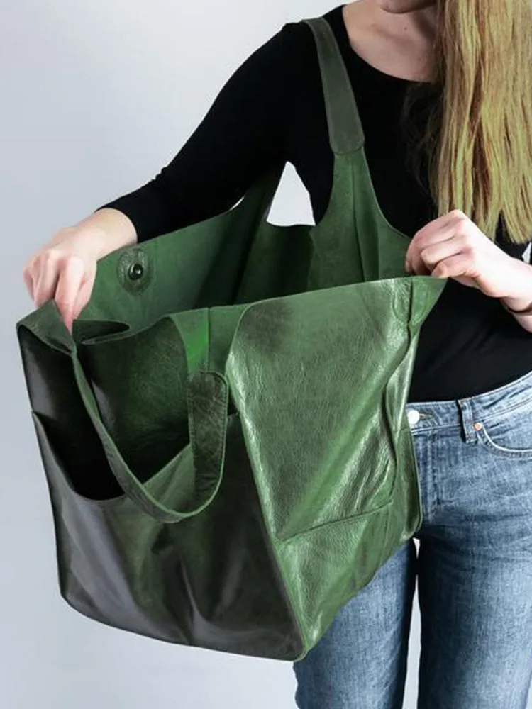 Women's Waterproof Large Capacity PU Leather Tote Shoulder Bags